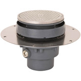 Cleanout Fl Halo 3 Pvc Nb R&s Sqr