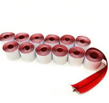 Heavy-Duty Adhesive Red Zippers