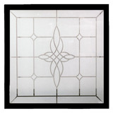 Charming Bloom Decorative Glass Window - 42" x 42"