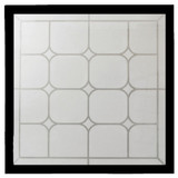 Olympia Decorative Glass Window - 47.5" x 47.5"
