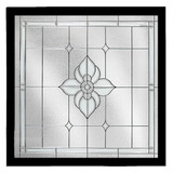 Spring Flower PE Nickel Decorative Glass Window 47.5" x 47.5" - New Construction