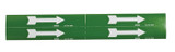Brady 93257 Self-Adhesive Pipe Marker - Vinyl - White on Green - B-946