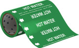 Brady 109219 Self-Adhesive Pipe Marker - Vinyl - White on Green - B-946 - 67451