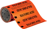 Brady 109785 Self-Adhesive Pipe Marker - Vinyl - Black on Orange - B-946 - 68022