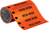 Brady 109894 Self-Adhesive Pipe Marker - Vinyl - Black on Orange - B-946 - 68131