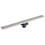 Shower Pan Drain With 60 In Linear Head - Stamped Strainer