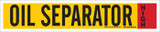 Brady 90349 Self-Adhesive Pipe Marker - Vinyl - Black / Red on Yellow - B-946