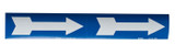 Brady 93392 Self-Adhesive Pipe Marker - Vinyl - White on Blue - B-946