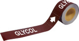 Brady 110236 Self-Adhesive Pipe Marker - Plastic - White on Brown - B-736 - 68232