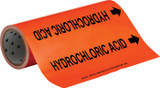 Brady 109309 Self-Adhesive Pipe Marker - Vinyl - Black on Orange - B-946 - 67541