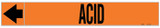 Brady Pipe Markers-To-Go 108445 Self-Adhesive Pipe Marker - Vinyl - Black on Orange - B-946 - 66677