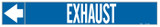 Brady Pipe Markers-To-Go 108951 Self-Adhesive Pipe Marker - Vinyl - White on Blue - B-946 - 67183