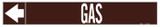 Brady Pipe Markers-To-Go 109004 Self-Adhesive Pipe Marker - Vinyl - White on Brown - B-946 - 67236