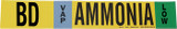 Brady 90440 Self-Adhesive Pipe Marker - Vinyl - Black / Blue / Green on Yellow - B-946