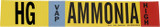 Brady 90444 Self-Adhesive Pipe Marker - Vinyl - Black / Blue / Red on Yellow - B-946