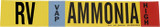Brady 90457 Self-Adhesive Pipe Marker - Vinyl - Black / Blue / Red on Yellow - B-946