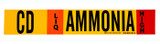 Brady 90441 Self-Adhesive Pipe Marker - Vinyl - Black / Orange / Red / White on Yellow - B-946