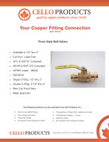Cello Press Valve Literature