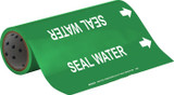 Brady 15563 Self-Adhesive Pipe Marker - Vinyl - White on Green - B-946
