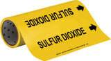 Brady 15569 Self-Adhesive Pipe Marker - Vinyl - Black on Yellow - B-946