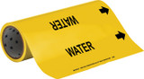 Brady 15598 Self-Adhesive Pipe Marker - Vinyl - Black on Yellow - B-946