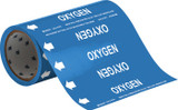 Brady 41470 Self-Adhesive Pipe Marker - Vinyl - White on Blue - B-946