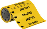 Brady 41530 Self-Adhesive Pipe Marker - Vinyl - Black on Yellow - B-946