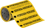 Brady 41558 Self-Adhesive Pipe Marker - Vinyl - Black on Yellow - B-946