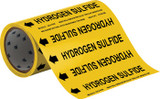Brady 41559 Self-Adhesive Pipe Marker - Vinyl - Black on Yellow - B-946