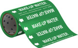 Brady 41562 Self-Adhesive Pipe Marker - Vinyl - White on Green - B-946