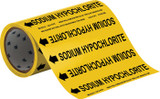 Brady 41575 Self-Adhesive Pipe Marker - Vinyl - Black on Yellow - B-946
