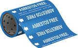 Brady 41593 Self-Adhesive Pipe Marker - Vinyl - White on Blue - B-946