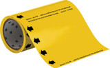 Brady 41596 Self-Adhesive Pipe Marker - Vinyl - Yellow - B-946