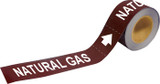 Brady Pipe Markers-To-Go 109490 Self-Adhesive Pipe Marker - Vinyl - White on Brown - B-946 - 67726