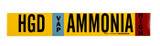 Brady 90405 Self-Adhesive Pipe Marker, 3 in to 5 in - Vinyl - Black / Blue / Red / White on Yellow - B-946