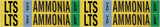 Brady 90436 Self-Adhesive Pipe Marker, 1 in to 2 1/2 in - Vinyl - Black / Blue / Green / White on Yellow - B-946