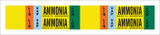 Brady 90476 Self-Adhesive Pipe Marker, 1 in to 2 1/2 in - Vinyl - Black / Blue / Green / Orange / White on Yellow - B-946