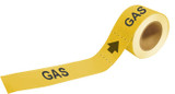 Brady Pipe Markers-To-Go 20432 Self-Adhesive Pipe Marker - Plastic - Black on Yellow - B-736