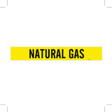 Brady 7196-1 Self-Adhesive Pipe Marker, 2 1/2 in to 7 7/8 in - Vinyl - Black on Yellow - B-946 - 79036