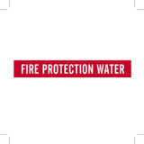 Brady 7110-1 Self-Adhesive Pipe Marker, 2 1/2 in to 7 7/8 in - Vinyl - White on Red - B-946 - 79158