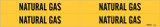Brady 7196-4 Self-Adhesive Pipe Marker, 3/4 in to 2 3/8 in - Vinyl - Black on Yellow - B-946 - 79236