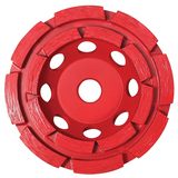 Pearl Abrasive 5/8"-11 P2 Pro-V 4 In. Double Row Cup Wheel