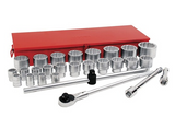 Urrea 1" Drive Socket Set 28 PC Tool Kit