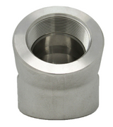 Stainless Steel 3000# Threaded 45° Elbow