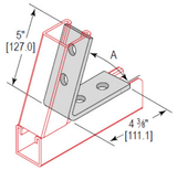 4 Hole 45 degree Angle Green - CA454HGR
