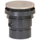 Tomahawk FinishLine™ 834-4PSR Adjustable Cleanout Complete Assembly, 4 in Cleanout, 4000 lb, 6-1/2 in Dia Cover, PVC