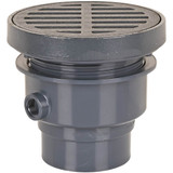 Adj Floor Drain 3 Pvc 6ci R&s