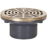 Adj Floor Drain 3 Abs Mip W/5abs Str Rnd L/a