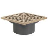 Drain Big Mouth Pvc 4 Ni S&sq R