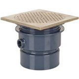 Adj Floor Cleanout 3 Pvc 6nb R&c Sq
